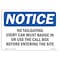 Signmission OSHA Notice Sign, 7" Height, Rigid Plastic, No Tailgating Every Car Must Badge In Or Sign, Landscape OS-NS-P-710-L-14883 - alternate 1